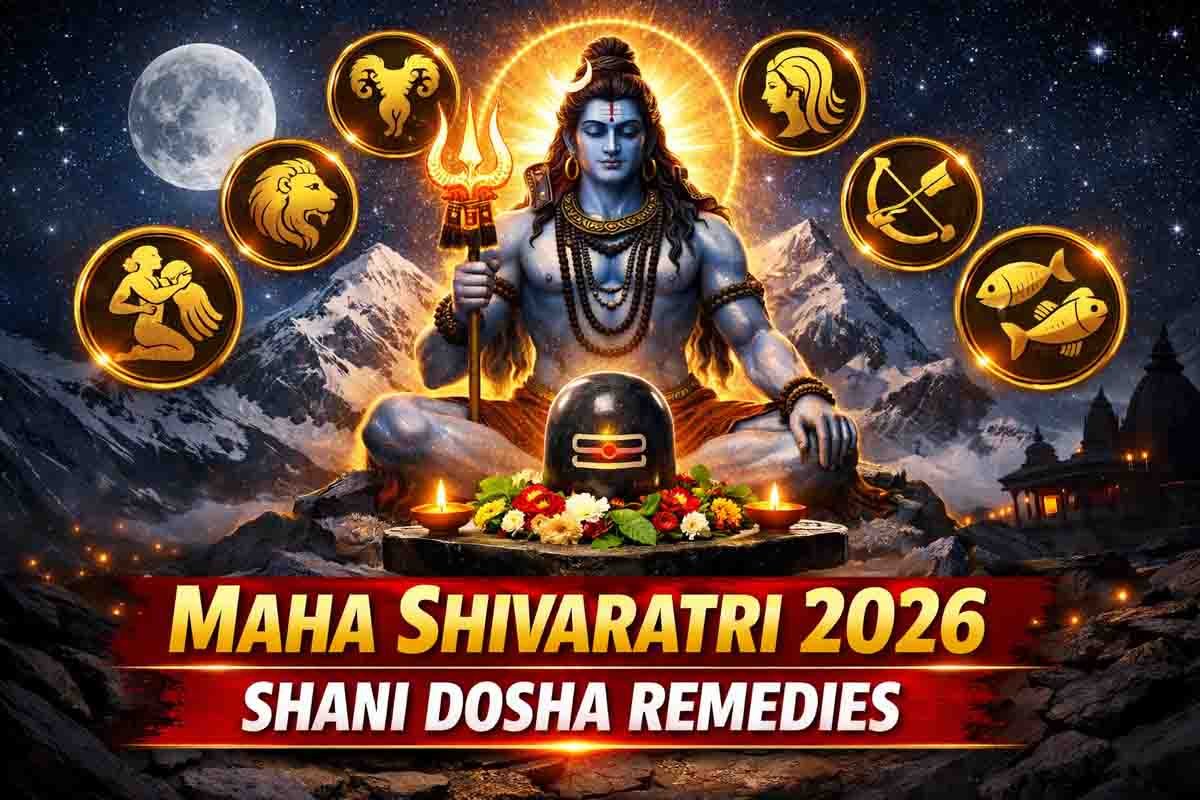 Lord Shiva Maha Shivaratri 2026 worship remedies for Aries Leo Virgo Sagittarius Aquarius Pisces zodiac signs