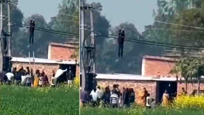 Viral video shows minor boy climbing high voltage electric pole in Pratapgarh to demand marriage
