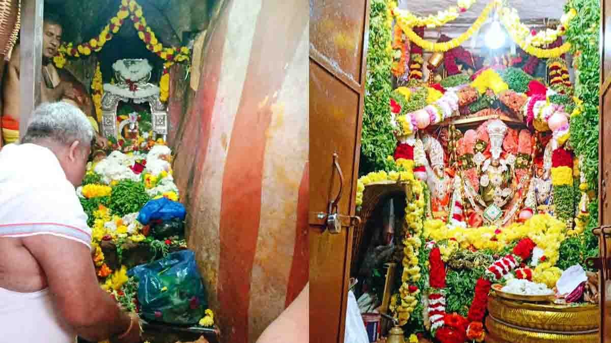 Brahmarathotsava : ಎಲ್ಲೋಡು ಶ್ರೀ ಲಕ್ಷ್ಮೀ ಆದಿನಾರಾಯಣಸ್ವಾಮಿ ಬ್ರಹ್ಮರಥೋತ್ಸವ ಅದ್ದೂರಿ: ಭಕ್ತಸಾಗರದಲ್ಲಿ ಮೊಳಗಿದ 'ಗೋವಿಂದ' ನಾಮಸ್ಮರಣೆ! 3 Devotees participating in Sri Lakshmi Adinarayanaswamy Brahmarathotsava chariot festival at Kurmagiri, Gudibande, Chikkaballapur