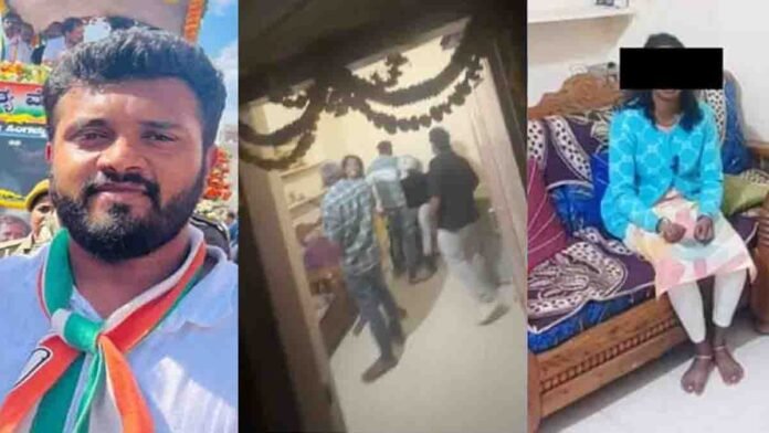 Congress leader caught at woman’s house in Chikkamagaluru Gandhinagar late night incident