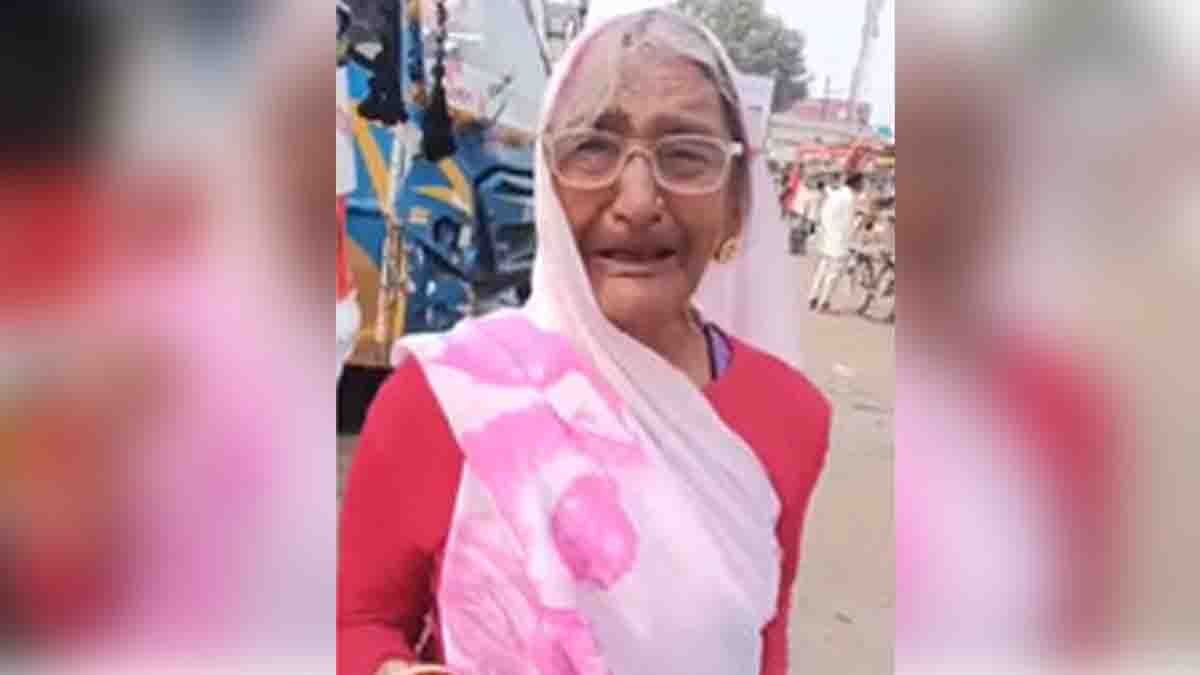 Elderly mother abandoned by her teacher son at a Mandsaur bus stand. Viral video sparks outrage across social media.