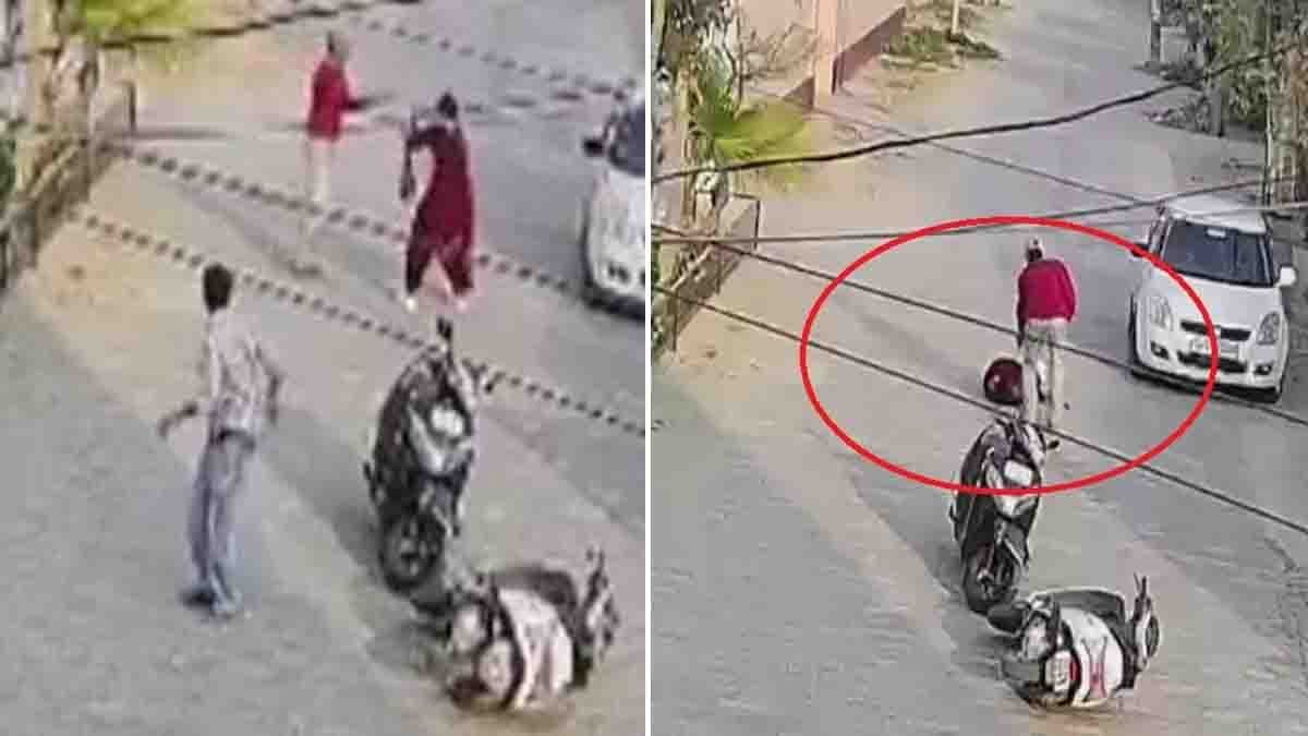 Patti Punjab Shooting Incident : ಪಂಜಾಬ್ನಲ್ಲಿ ನಡುರಸ್ತೆಯಲ್ಲೇ ನವವಿವಾಹಿತೆಯ ಮೇಲೆ ಗುಂಡಿನ ದಾಳಿ: ಬೆಚ್ಚಿಬೀಳಿಸುವ ಸಿಸಿಟಿವಿ ದೃಶ್ಯಾವಳಿ ವೈರಲ್! 2 CCTV footage of Patti Punjab Shooting Incident where a newlywed woman was shot outside her home
