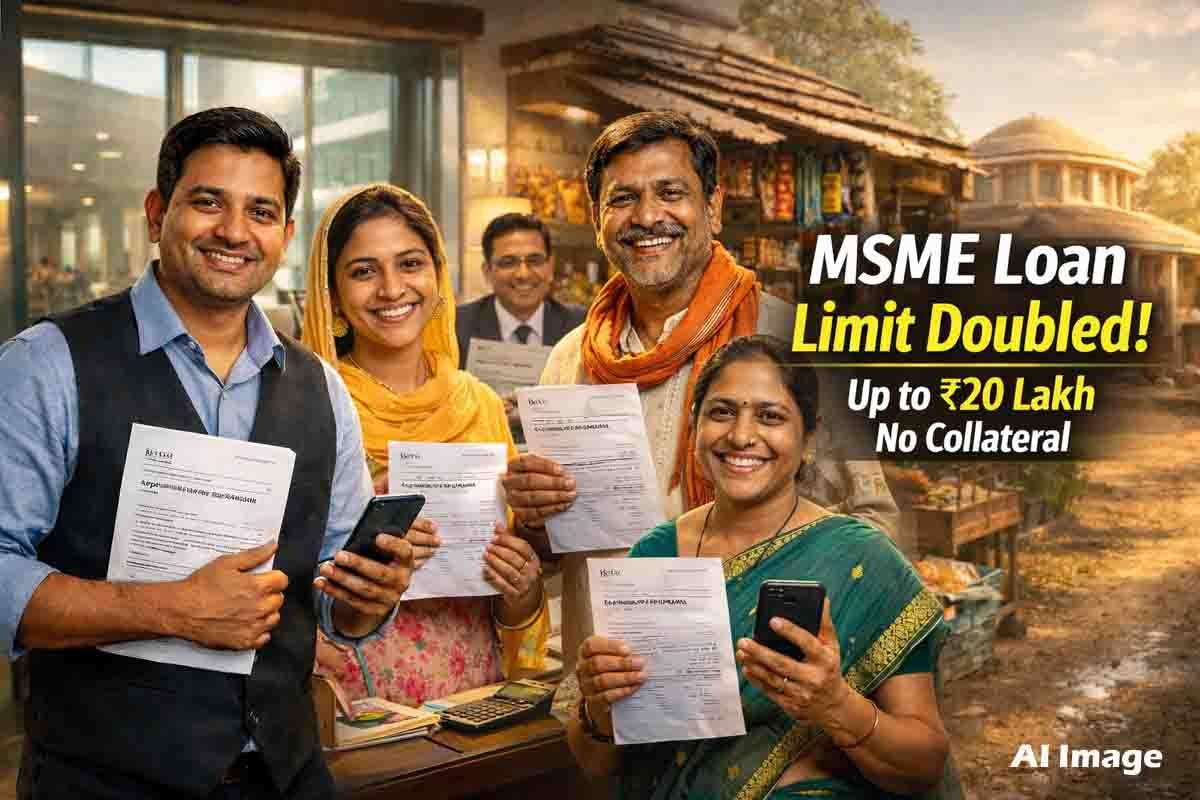 MSME loan scheme by RBI offering collateral free business loans up to 20 lakh in India