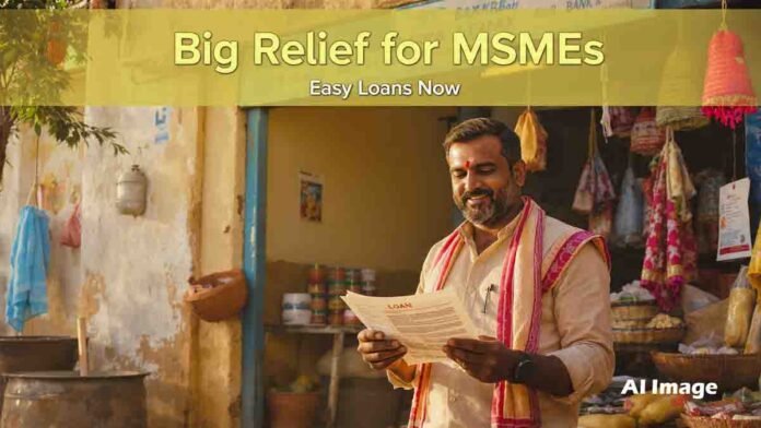 MSME loan scheme by RBI offering collateral free business loans up to 20 lakh in India