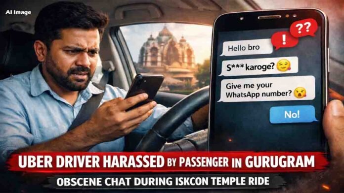 Uber driver in Gurugram faces online harassment from passenger through ride app chat