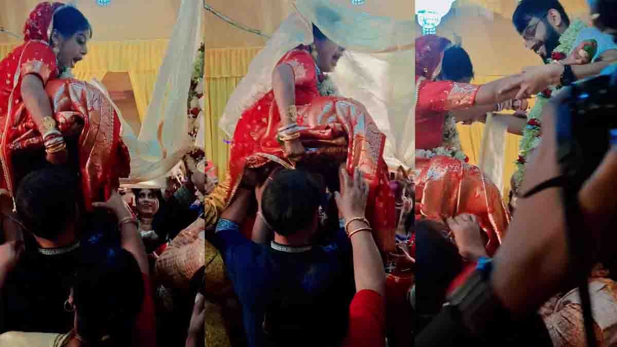 CCTV footage of Patti Punjab Shooting Incident where a newlywed woman was shot outside her home