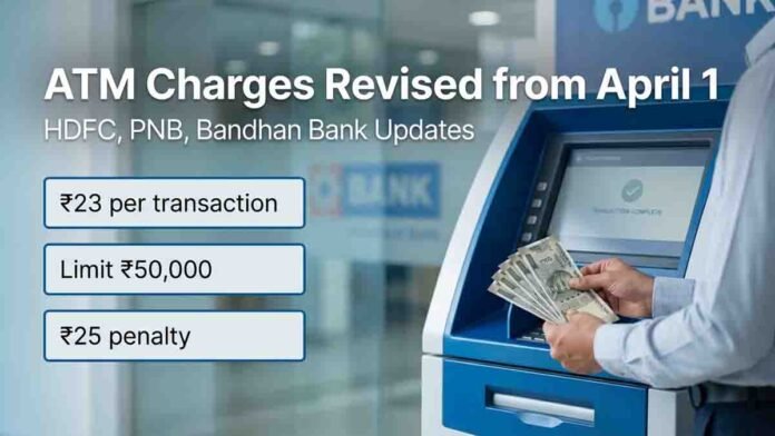 Banks revise ATM charges and withdrawal limits from April 1
