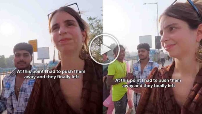 Mumbai tourist harassment case showing foreign woman being followed by two youths near Mahalaxmi area