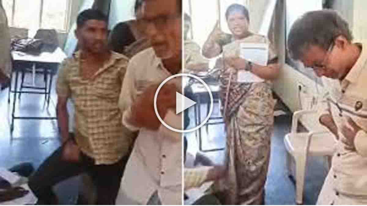 Student punches teacher during argument inside Andhra Pradesh school classroom