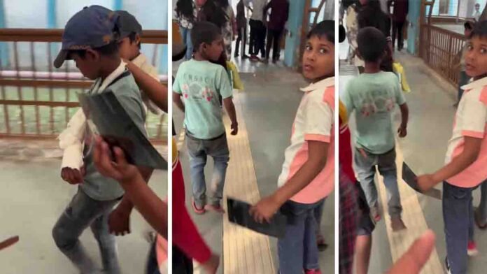 True friendship shown by kids helping their injured friend walk safely to hospital