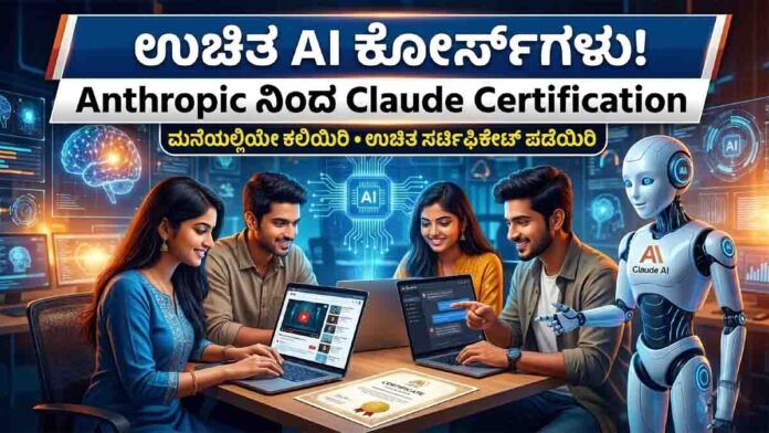Anthropic AI courses online learning with Claude AI free certification program