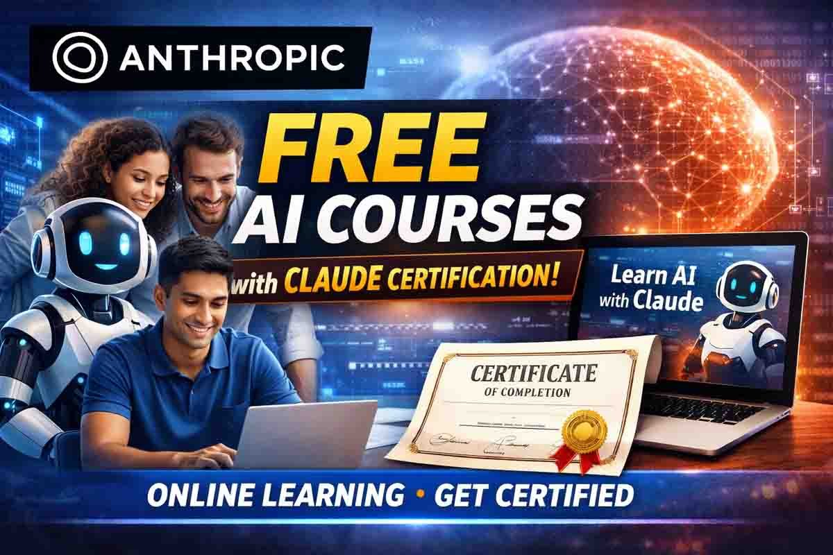 AI Courses : ಆಂಥ್ರೋಪಿಕ್ನಿಂದ ಉಚಿತ ಎಐ ಕೋರ್ಸ್ಗಳು ಮತ್ತು ಸರ್ಟಿಫಿಕೇಟ್; ರಿಜಿಸ್ಟರ್ ಮಾಡುವುದು ಹೇಗೆ? ಇಲ್ಲಿದೆ ನೋಡಿ…! 2 Anthropic AI courses online learning with Claude AI free certification program