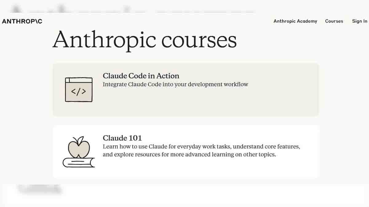 AI Courses : ಆಂಥ್ರೋಪಿಕ್ನಿಂದ ಉಚಿತ ಎಐ ಕೋರ್ಸ್ಗಳು ಮತ್ತು ಸರ್ಟಿಫಿಕೇಟ್; ರಿಜಿಸ್ಟರ್ ಮಾಡುವುದು ಹೇಗೆ? ಇಲ್ಲಿದೆ ನೋಡಿ…! 3 Anthropic AI courses online learning with Claude AI free certification program