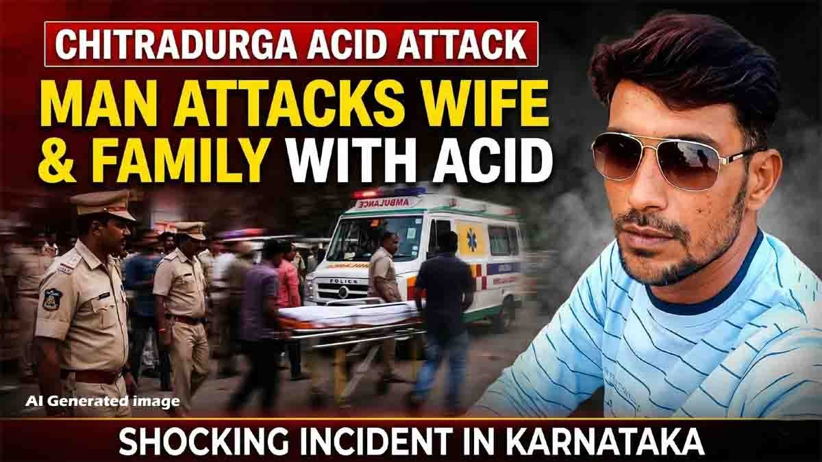 Chitradurga acid attack where man assaulted wife and family during Ramzan festival
