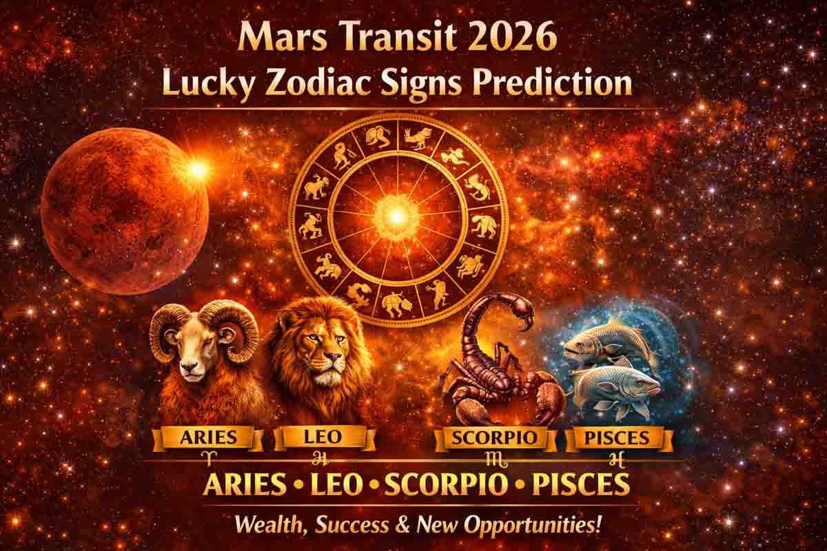 Zodiac Signs : 2026 ಕುಜ ಸಂಚಾರ - ಈ 4 ರಾಶಿಯವರಿಗೆ ಒಲಿಯಲಿದೆ ರಾಜಯೋಗ! ನಿಮ್ಮ ಅದೃಷ್ಟದ ಬಾಗಿಲು ತೆರೆಯುತ್ತಾ? 2 Zodiac Signs that will get Rajyoga during Mars Transit 2026