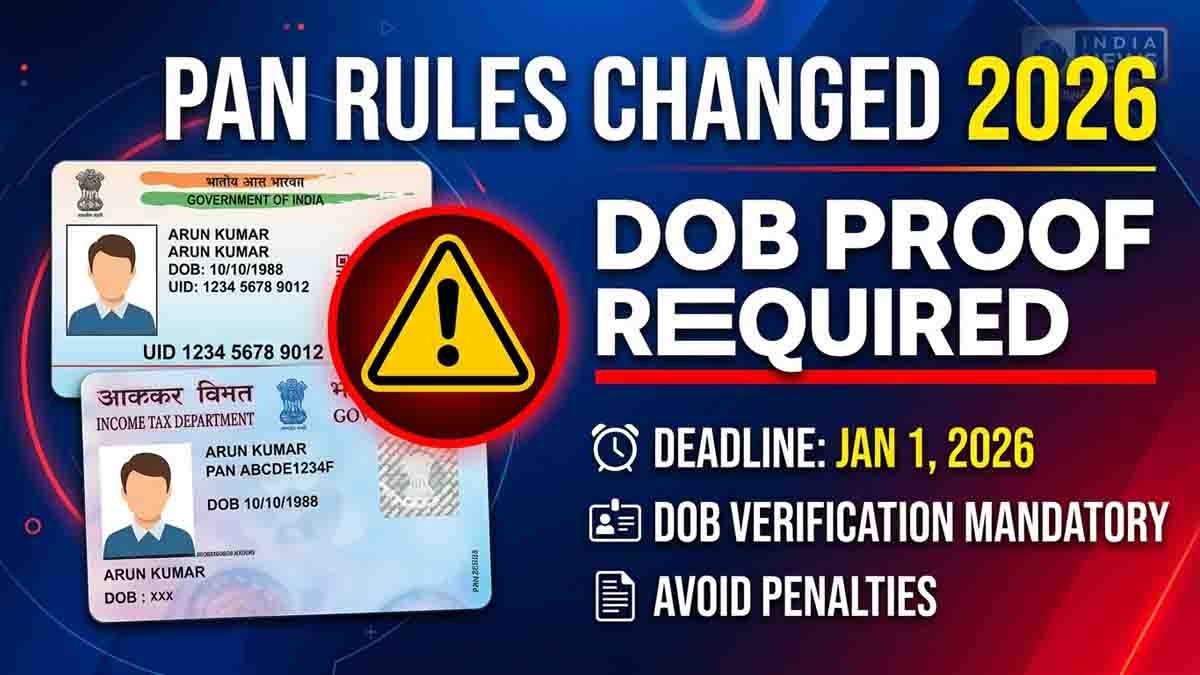 PAN Card new rules 2026 with Aadhaar verification and document requirements