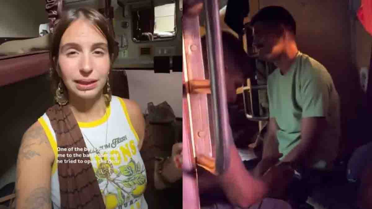 Portuguese vlogger shares a shocking harassment experience during a train journey in India.