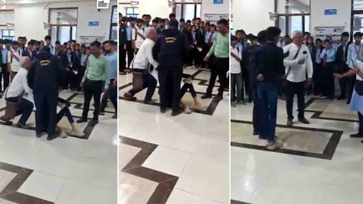 Father beats harasser inside college campus after daughter complains about harassment