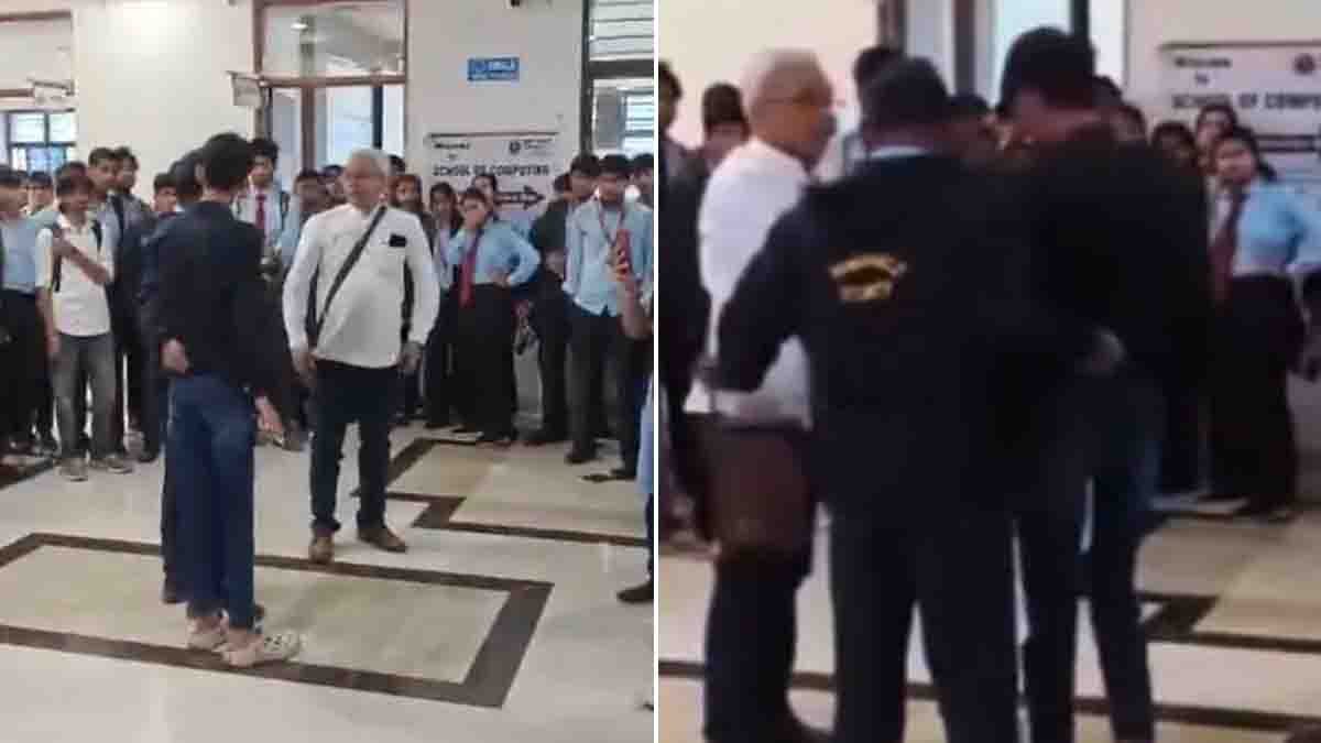 Father beats harasser inside college campus after daughter complains about harassment