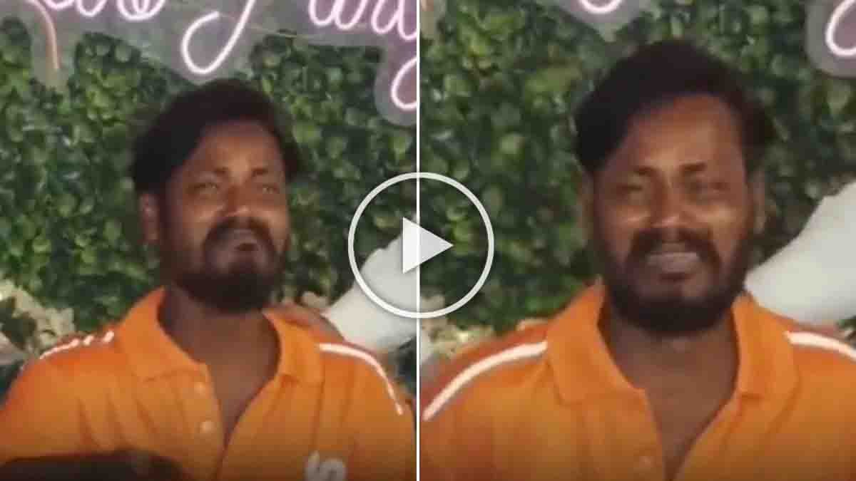 Swiggy delivery partner sitting with customers and eating food during an emotional viral moment