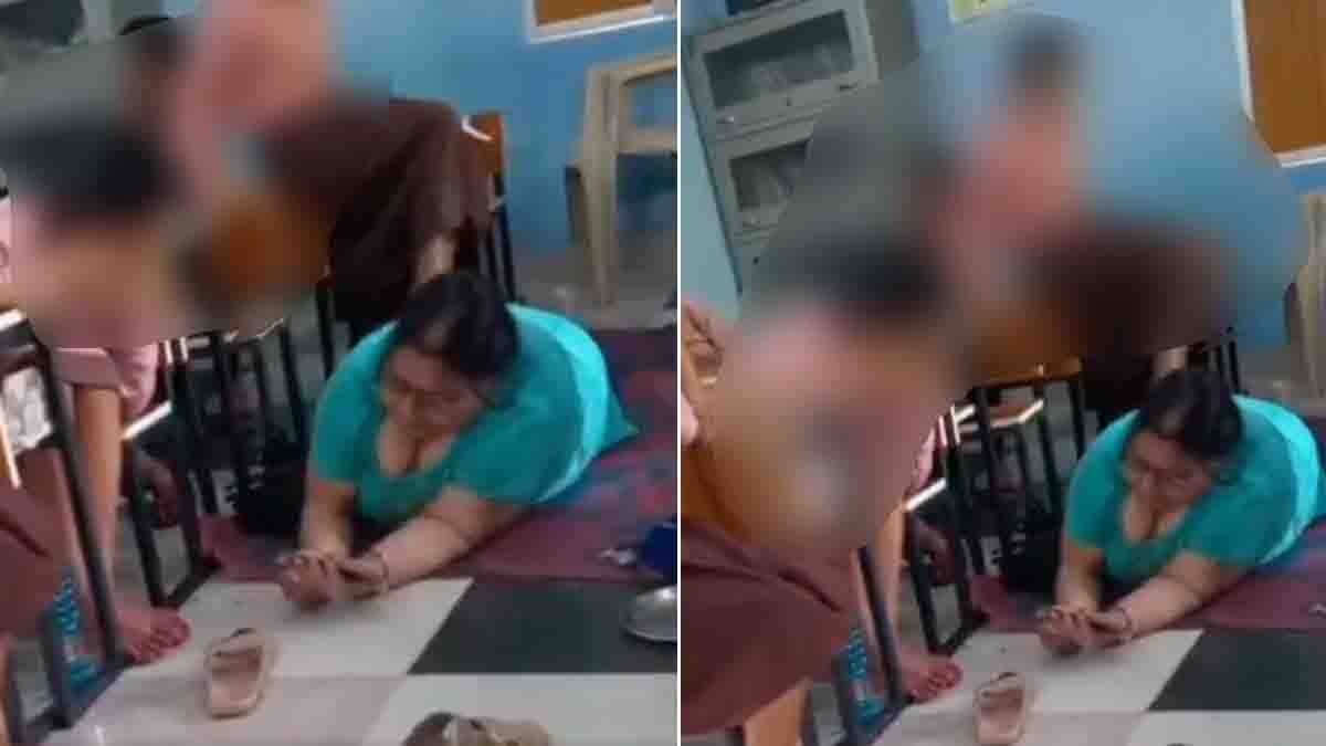 Teacher Forces Students to Massage Legs in Chitrakoot School Viral Video