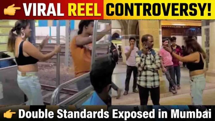 Viral reel controversy involving woman at Bandra railway station accusing man and later inappropriate act in Mumbai local train