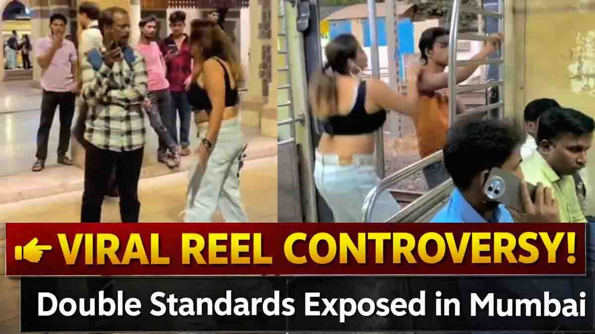 Viral reel controversy involving woman at Bandra railway station accusing man and later inappropriate act in Mumbai local train