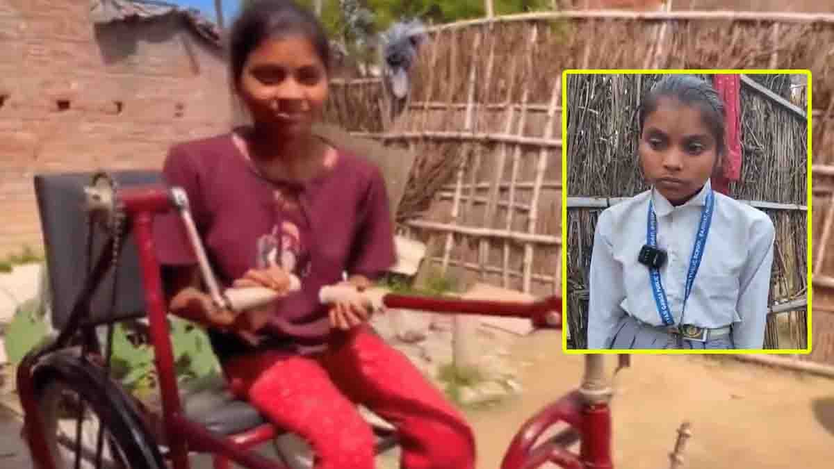 Viral Video of disabled 5-year-old girl crawling 2 km to school in Bihar Soni Kumari