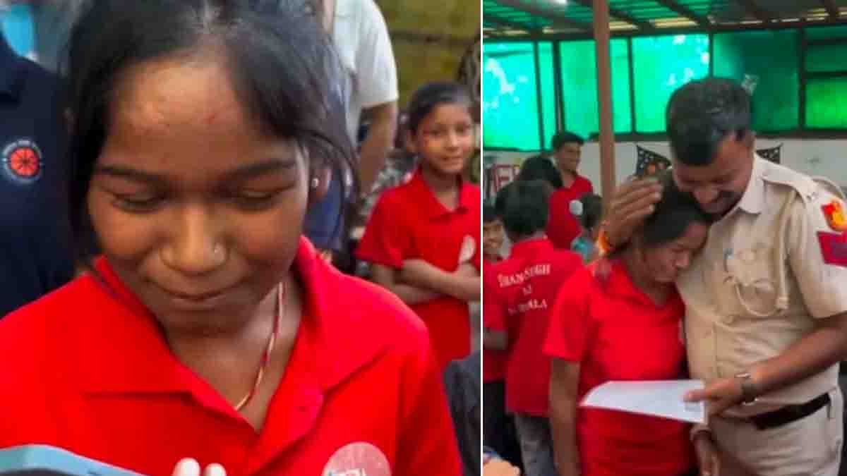 Delhi girl crying with happiness after passing 10th board exam viral moment