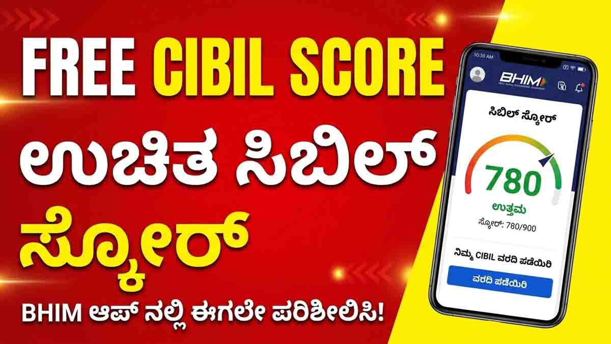 Free CIBIL score check using BHIM app step by step in India