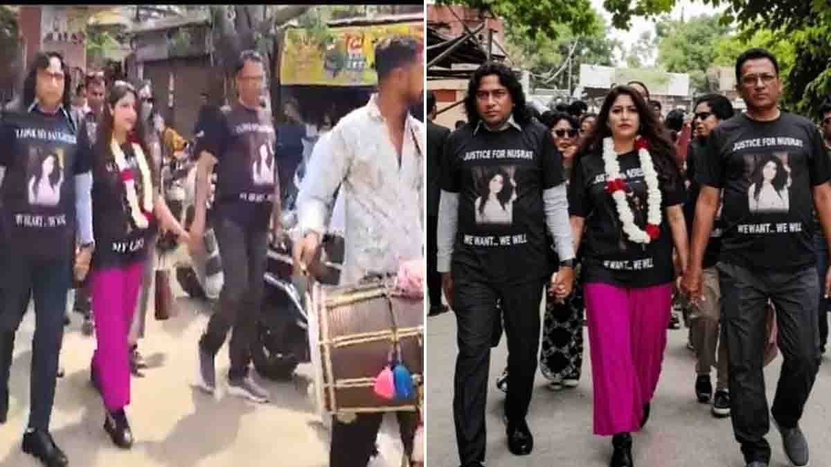 Meerut Divorce Video : ಮಗಳ ವಿಚ್ಛೇದನಕ್ಕೆ ಅದ್ಧೂರಿ ಸಂಭ್ರಮಾಚರಣೆ! ಮೀರತ್ ನಿವೃತ್ತ ನ್ಯಾಯಾಧೀಶರ ಈ ನಡೆಗೆ ನೆಟ್ಟಿಗರು ಫಿದಾ...! 1 Meerut divorce video shows father celebrating daughter freedom with DJ band