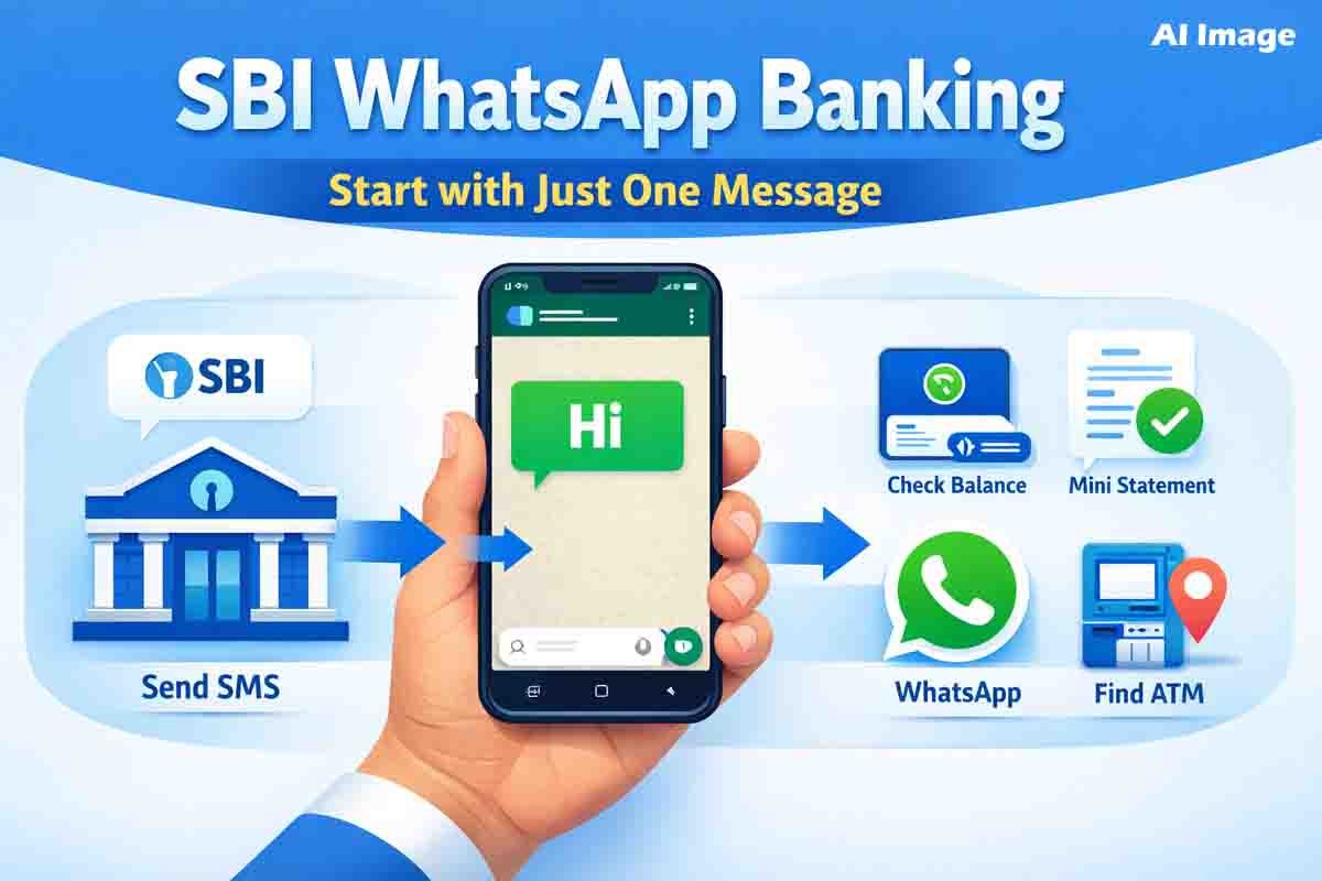 ಎಸ್ಬಿಐ ವಾಟ್ಸಾಪ್ ಬ್ಯಾಂಕಿಂಗ್ (SBI WhatsApp Banking) ಆರಂಭಿಸುವುದು ಹೇಗೆ? ಈ ನಂಬರ್ಗೆ ಒಂದು ಮೆಸೇಜ್ ಮಾಡಿದರೆ ಸಾಕು! 1 How to activate SBI WhatsApp banking using SMS and WhatsApp step by step