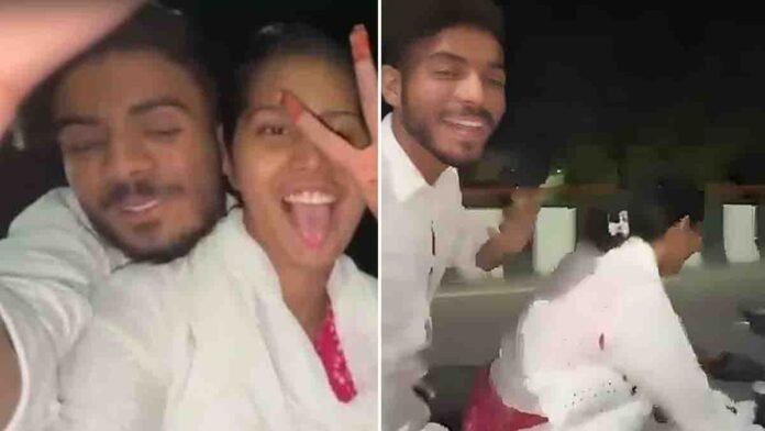 Viral Reel Accident Ghaziabad girl dies in high-speed bike crash without helmet