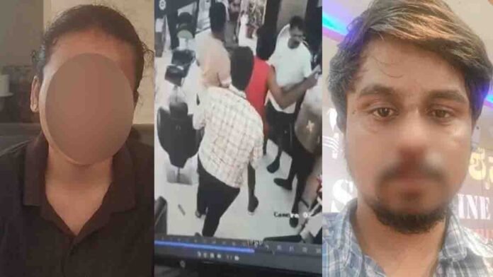 Bengaluru salon incident where owner was attacked after proposal rejection captured on CCTV