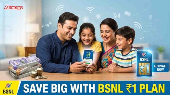 BSNL Freedom Plan ₹1 SIM offer with unlimited calls and 2GB daily data
