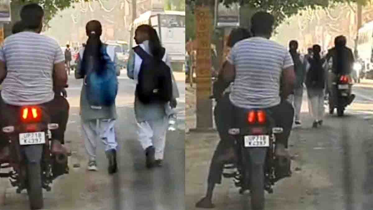 Fatehpur viral video shows youths harassing school girls before police arrest