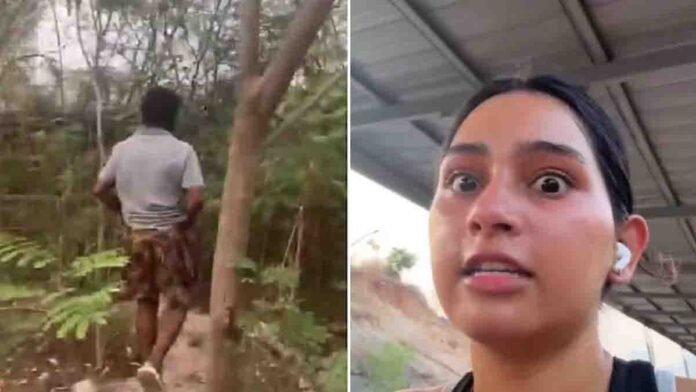 Hyderabad Cycling Track Incident showing woman reacting to unsafe situation during early morning run