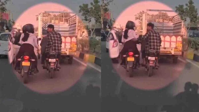 Jaipur Harassment Video: Woman Molested on Moving Bike in Broad Daylight