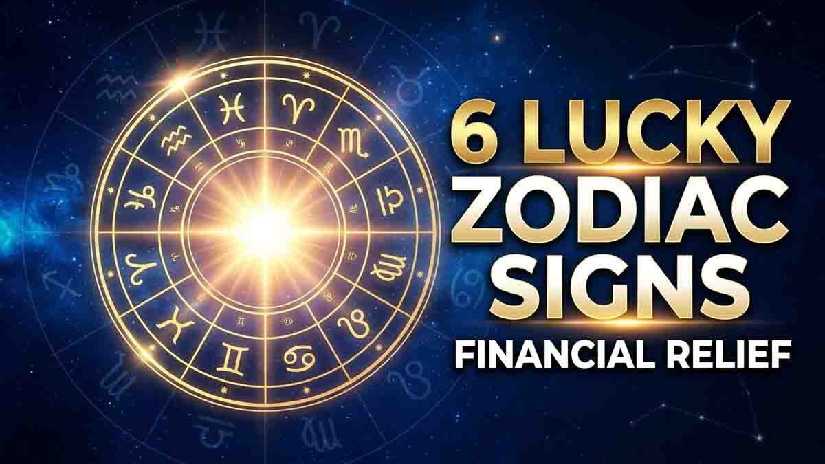 Lucky zodiac signs 2026 Budhaditya Yoga financial success horoscope astrology