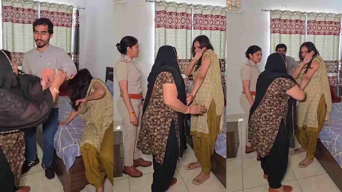 Oyo viral video mother catches daughter with boyfriend in hotel room