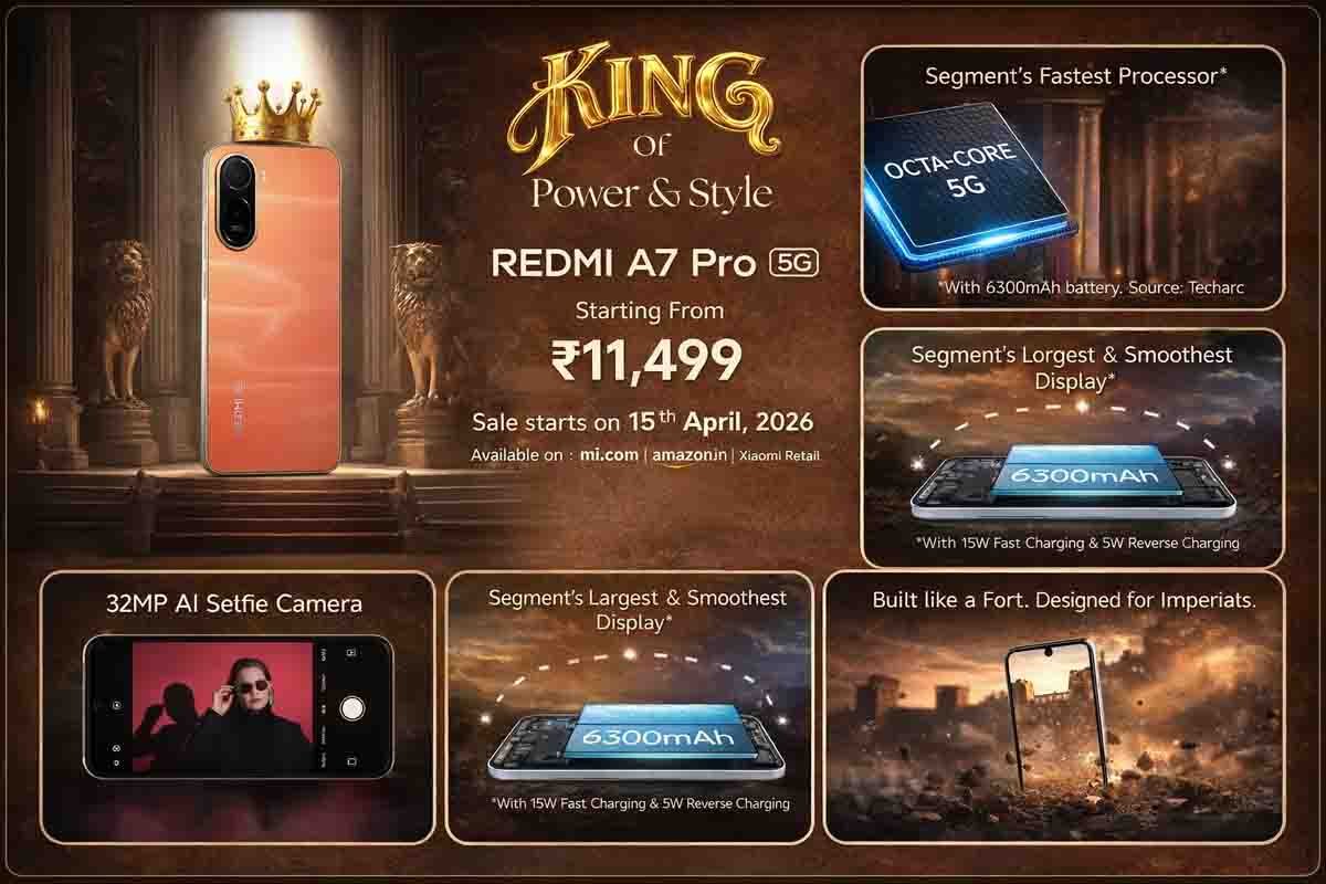 Redmi A7 Pro 5G smartphone with 6.9-inch display and 6300mAh battery