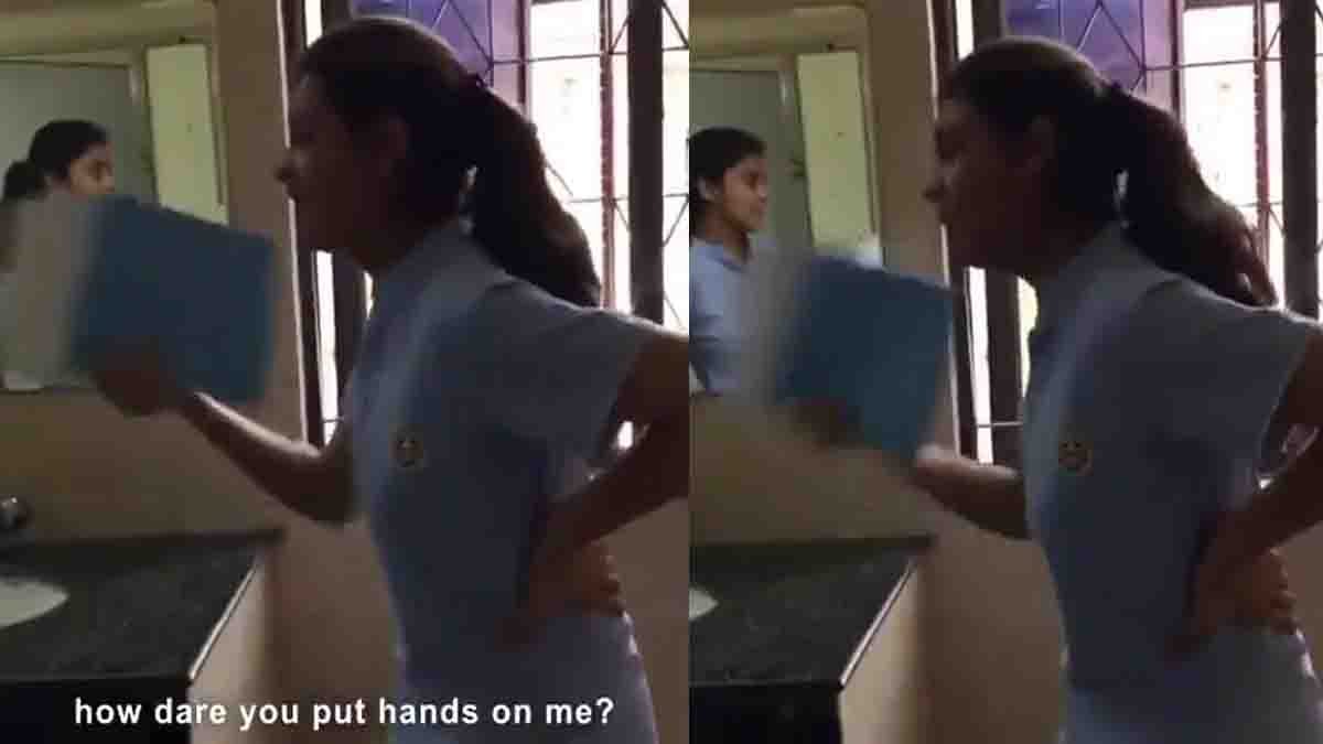 School girls fight inside restroom viral video incident