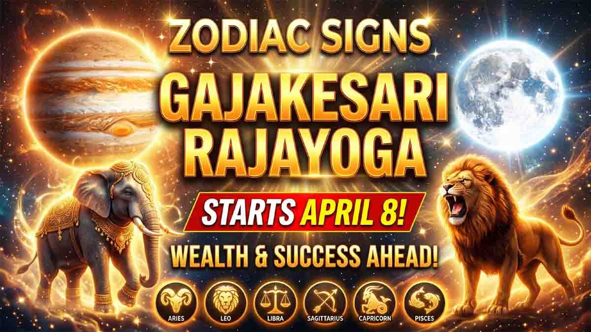 zodiac signs benefiting from Gajakesari Rajayoga April 8 astrology prediction