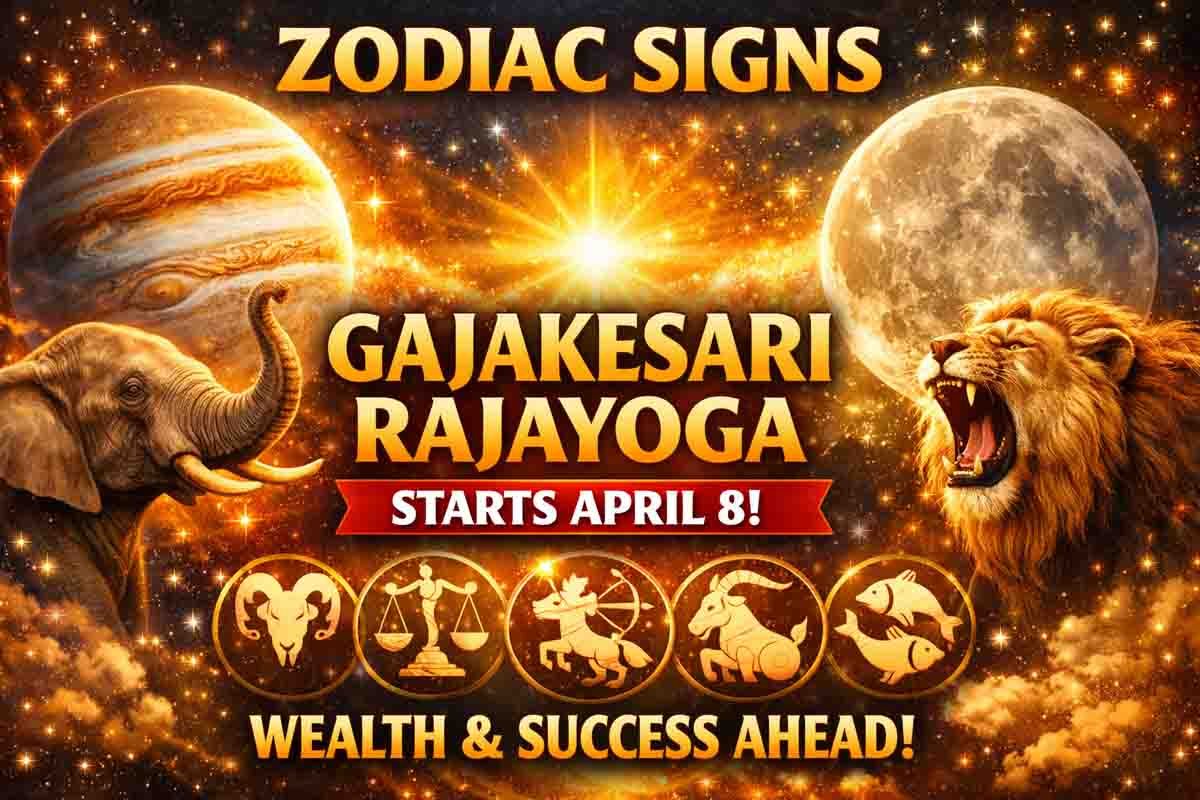 zodiac signs benefiting from Gajakesari Rajayoga April 8 astrology prediction
