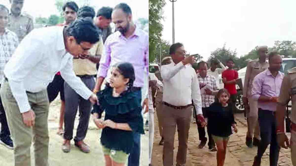 DM Uncle viral video showing little girl requesting road repair in Uttar Pradesh village