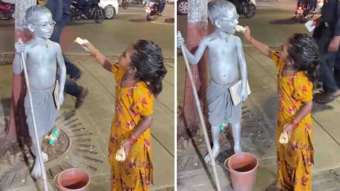 Hunger Viral Video of Boy Dressed as Mahatma Gandhi