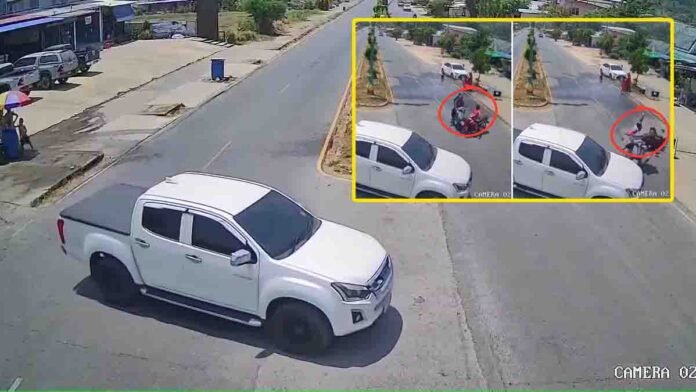 Jhabua road accident viral video showing car driver saving bike and scooter riders after collision