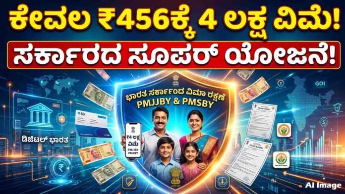 Affordable government insurance schemes PMJJBY and PMSBY offer up to ₹4 lakh coverage for Indian citizens.