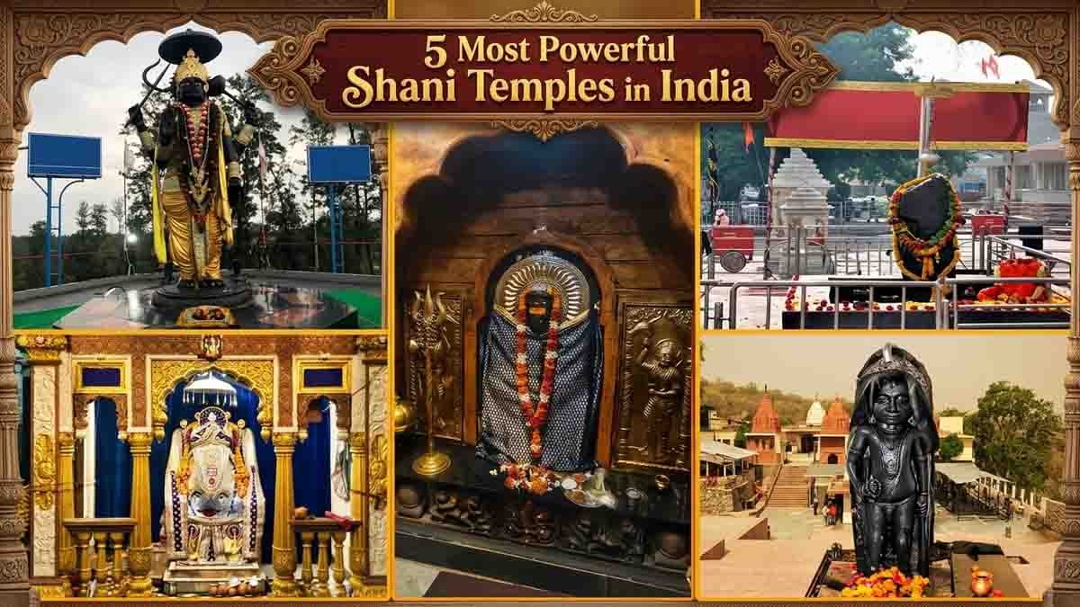 Powerful Shani temples in India including Shani Shingnapur, Shani Dham and Shanichara Temple