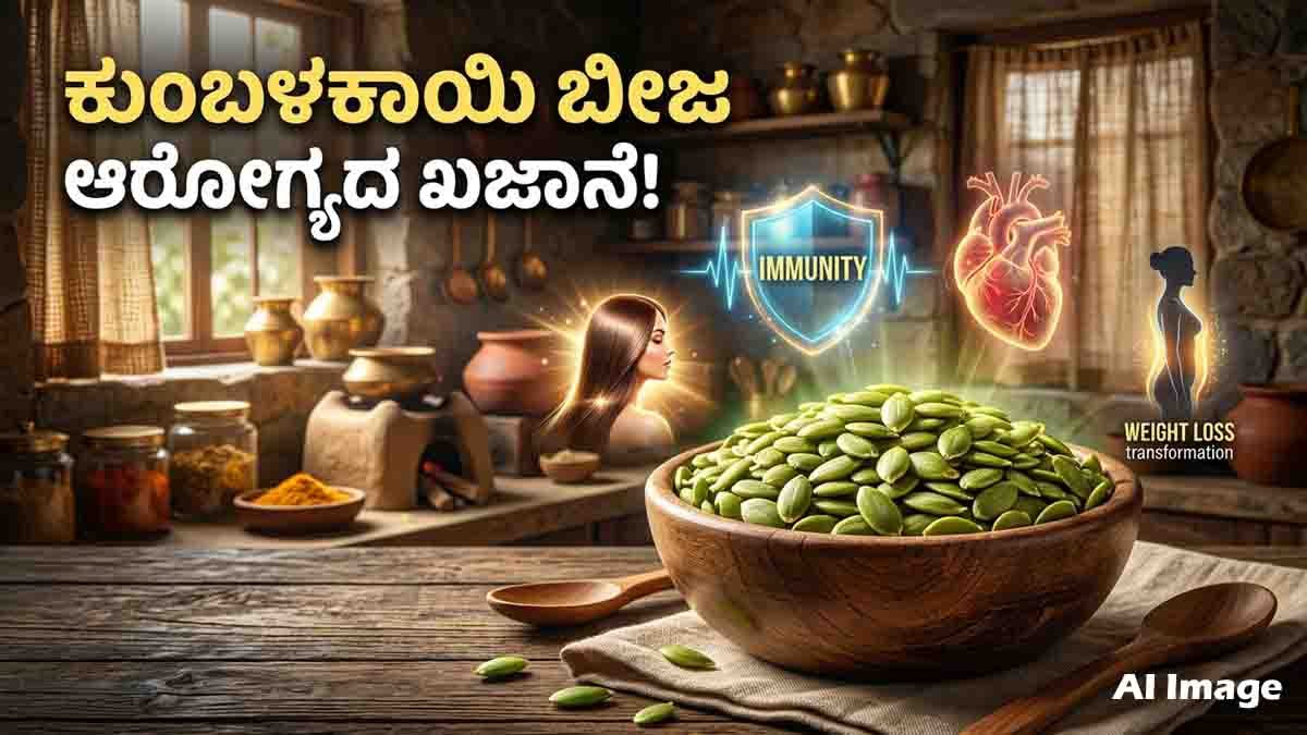 Pumpkin Seeds : ಪುರುಷರಿಗೆ ವರದಾನ ಈ ಸಣ್ಣ ಬೀಜಗಳು.. ದಿನಾ ಒಂದು ಚಮಚ ತಿಂದ್ರೆ ಆಗುವ ಚಮತ್ಕಾರ ಅಷ್ಟಿಷ್ಟಲ್ಲ..! 3 Healthy pumpkin seeds rich in protein zinc magnesium and antioxidants for immunity weight loss heart health and glowing skin